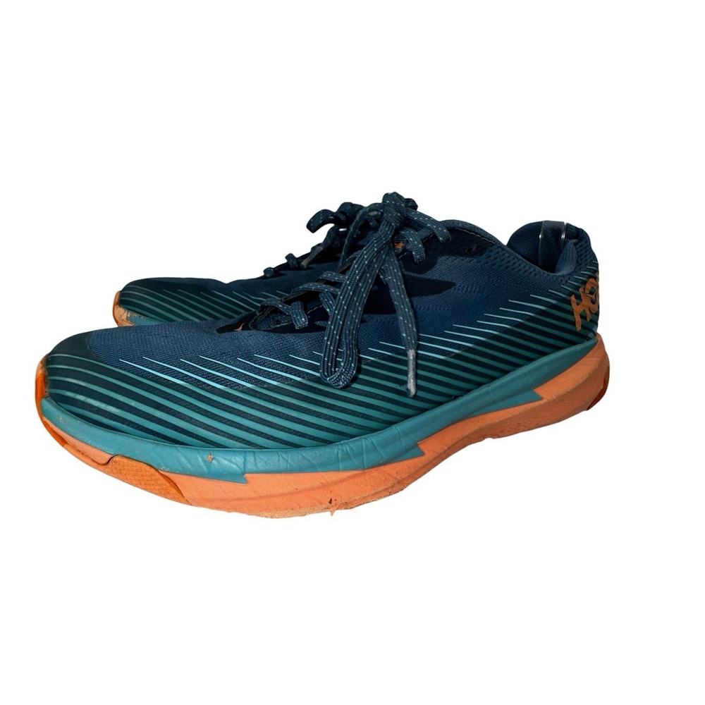 HOKA One One Torrent 2 Teal & Orange Colorway Women's Trail Running Shoes Sz 9.5 - Picture 3 of 13